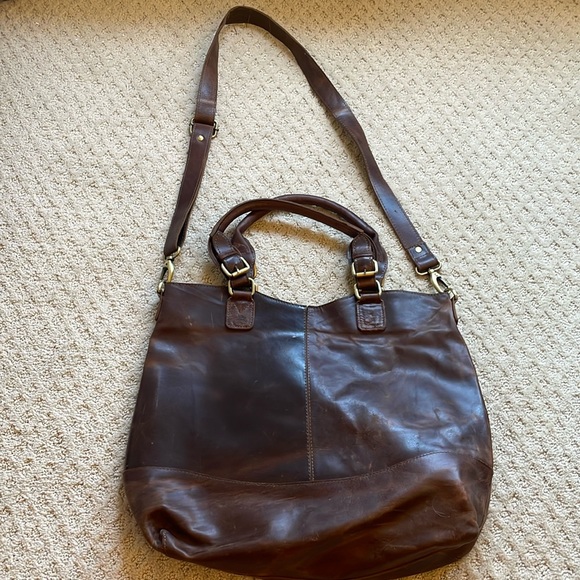 Leather tote bag - Picture 1 of 6